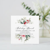 フローラウィンターベリーズホリデーブランチ招待状 招待状 (スタンド正面)