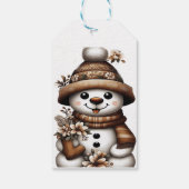 フローラウィンターワンダーランド雪だるま ギフトタグ (裏面)