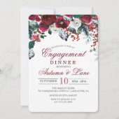フローラウィンター婚約ディナー招待状 招待状 (正面)