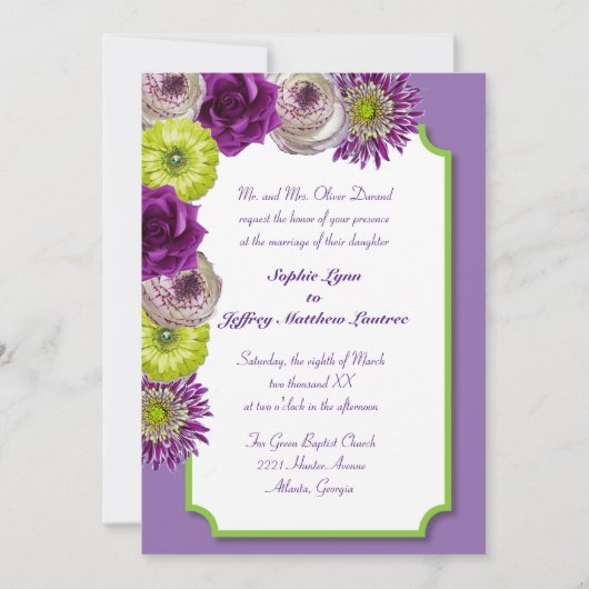 フローラウィンドウの招待 招待状 (正面)