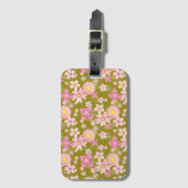 フローラウィンドグリーンティートラベルラベル ラゲッジタグ (正面縦)
