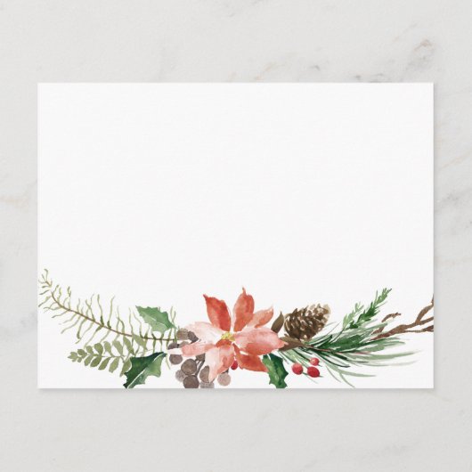 フローラウインターシャワーモダンアドバイスカード エンクロージャーカード (裏面)