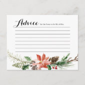 フローラウインターシャワーモダンアドバイスカード エンクロージャーカード (正面)