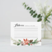 フローラウインターシャワーモダンアドバイスカード エンクロージャーカード (スタンド正面)