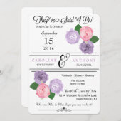 フローラウェディングレセプションのみ招待状 招待状 (正面/裏面)