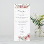 フローラウェディングレセプションサンキュー座席表 メニュー (スタンド正面)