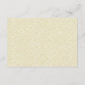 フローラウェディングレセプションピンクローズヴィンテージ エンクロージャーカード (裏面)