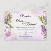 フローラウェディングレセプターカード エンクロージャーカード (正面)