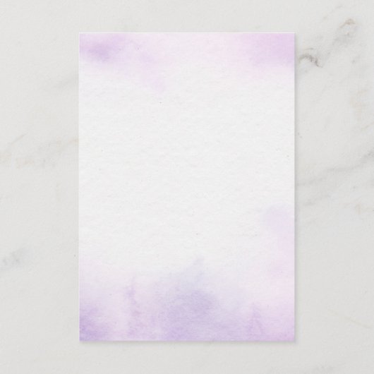 フローラウェディングレセプターカード エンクロージャーカード (裏面)