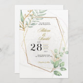 フローラウェディング招待状&文房具 招待状 (正面/裏面)