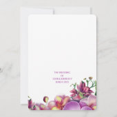 フローラウェディング日付カードを保存 セーブザデート (裏面)