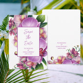 フローラウェディング日付カードを保存 セーブザデート