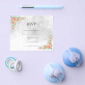 フローラウェディングRSVPカードフライヤー チラシ (シングル)