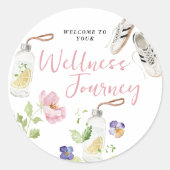 フローラウェフェミニンルネスヘルス&フィットネスブランディング ラウンドシール (正面)