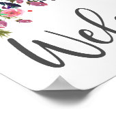 フローラウェルカムボホボヘミアンウォールアートポスター ポスター (角)