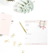 フローラウェルネス進捗トラッカー | クライアントのメモ ノートパッド