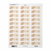 フローラウエスタンクレストモノグラム結婚ズ ラベル (フルシート)