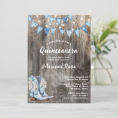 フローラウエスタンブーツキンセアニェラバースデーパーティー 招待状 (スタンド正面)