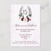 フローラウエスタンホースシューズキンセアニェラアコモデーション エンクロージャーカード (正面)