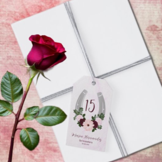 フローラウエスタンホースシューズキンセアニェラ ギフトタグ