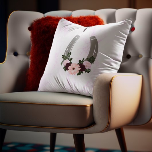 フローラウエスタンホースシューズキンセアニェラ クッション