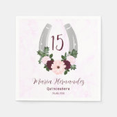 フローラウエスタンホースシューズキンセアニェラ スタンダードカクテルナプキン (正面)