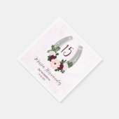 フローラウエスタンホースシューズキンセアニェラ スタンダードカクテルナプキン (角)