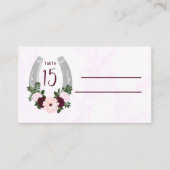 フローラウエスタンホースシューズキンセアニェラ プレイスカード (正面)