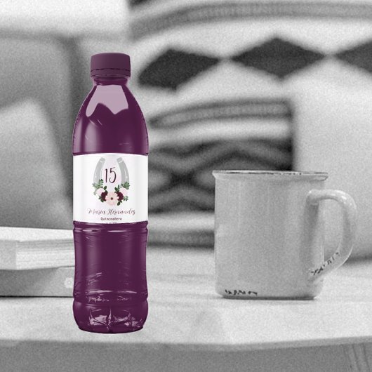 フローラウエスタンホースシューズキンセアニェラ ペットボトルラベル