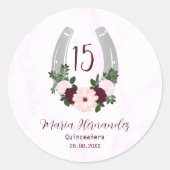 フローラウエスタンホースシューズキンセアニェラ ラウンドシール (正面)