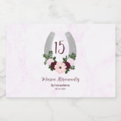 フローラウエスタンホースシューズキンセアニェラ リキュールボトルラベル (シングルラベル)