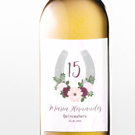 フローラウエスタンホースシューズキンセアニェラ リキュールボトルラベル