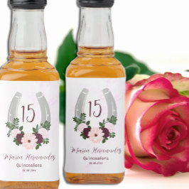 フローラウエスタンホースシューズキンセアニェラ リキュールボトルラベル