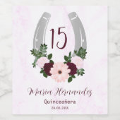 フローラウエスタンホースシューズキンセアニェラ ワインラベル (シングルラベル)