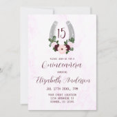 フローラウエスタンホースシューズキンセアニェラ 招待状 (正面)