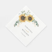 フローラウエディングパーティー紙 スタンダードランチョンナプキン (角)