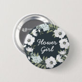 フローラウエディングボタンリースフラワーガール 缶バッジ (正面&裏面)
