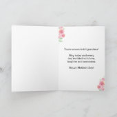 フローラウォーターかわいらしカラーズマザーズデイおばあちゃん カード (内部)