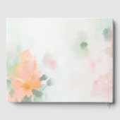 フローラウォーターエレガントカラーロマンチック結婚ラグジュアリー ゲストブック (裏面)