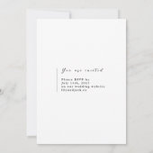 フローラウォーターカラーアジサイ結婚式招待状 招待状 (裏面)