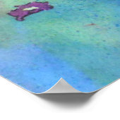 フローラウォーターカラーアートプリント ポスター (角)