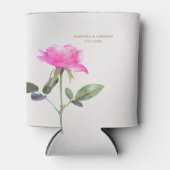 フローラウォーターカラーバラテラコッタ結婚ズ 缶クーラー (正面)