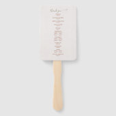 フローラウォーターカラーフランジパニテラコッタ結婚ズ ハンドファン (裏面)