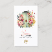 フローラウォーターカラーフロントドア実在エステートエージェント 名刺 (正面)