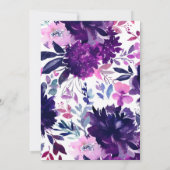 フローラウォーターカラーブランチ&バブリーブライダルシャワー 招待状 (裏面)