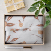 フローラウォーターカラーボホピーチモダンつる植物デクページ 薄葉紙 (ギフト)