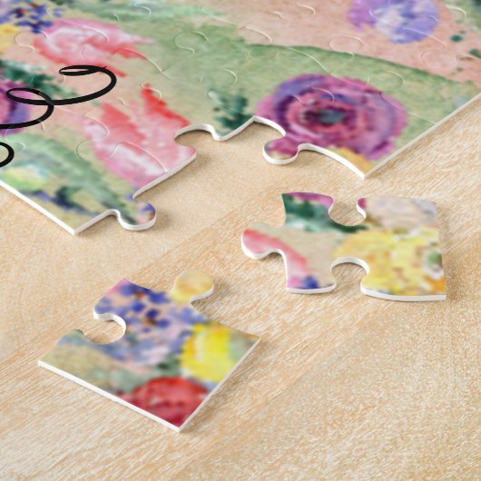 フローラウォーターカラーマザーズデイパズル ジグソーパズル (側面)