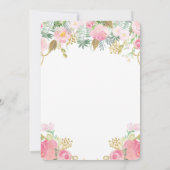 フローラウォーターカラーマザーズデイブランチ招待状 招待状 (裏面)