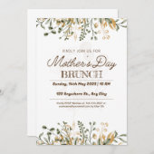 フローラウォーターカラーマザーズデイブランチ セーブザデート (正面/裏面)