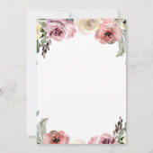 フローラウォーターカラーミスカンスキンセアニェラ 招待状 (裏面)